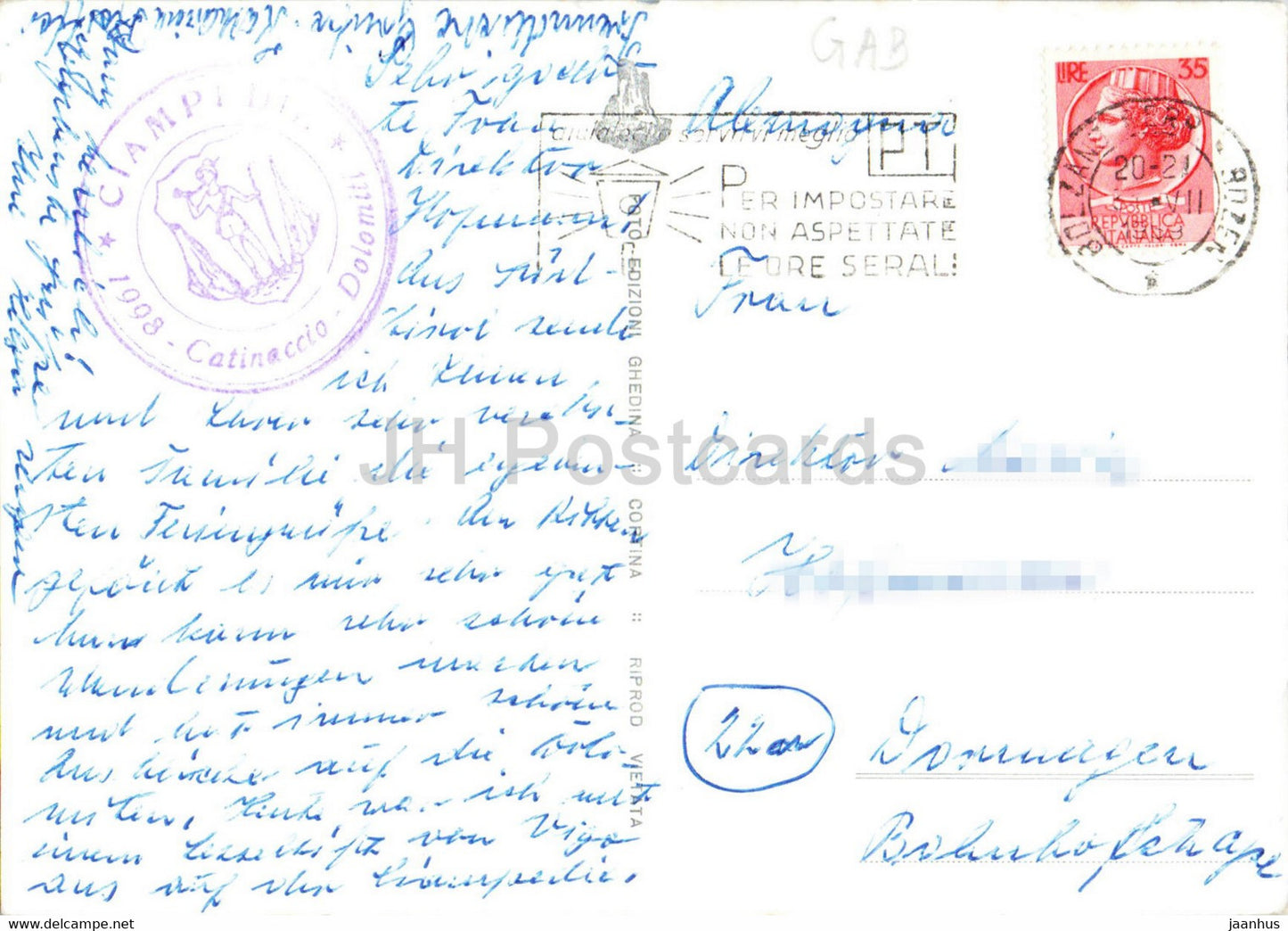 Ciampedie - Rif Larsec verso Torri di Vajolet - Dirupi di Larsec - Italy - used