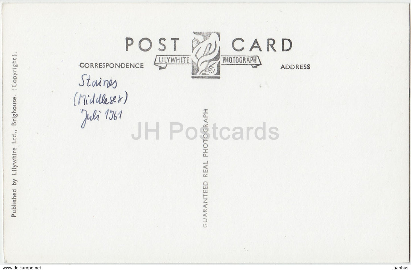 Staines - River Thames at Riverbank - bateau - 2297- 1961 - Royaume-Uni - Angleterre - occasion