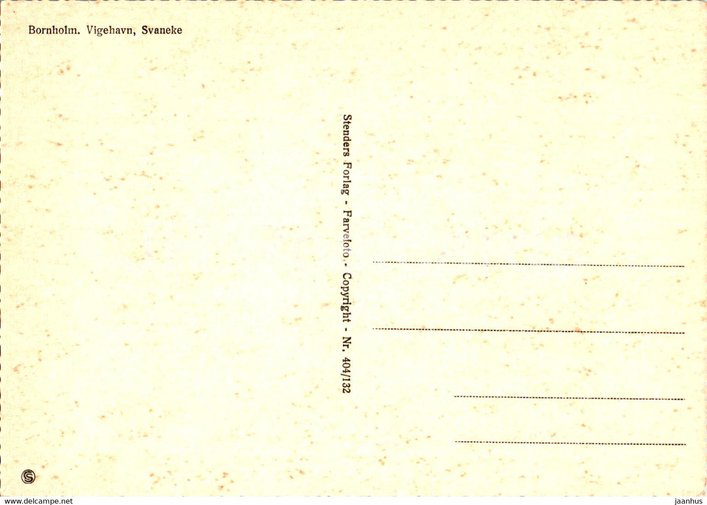 Bornholm - Vigehavn - Svaneke - Denmark - unused