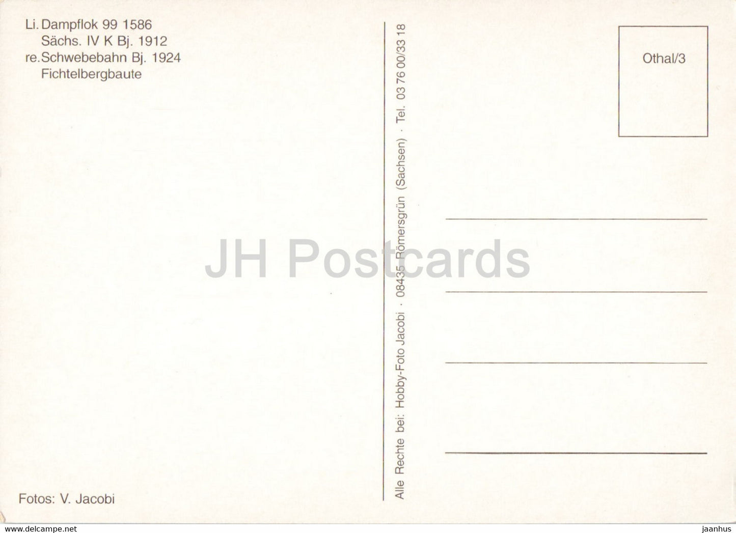 Mit den Bahnen zum Fichtelberg - Schmalspurbahn - Fichtelbergschwebebahn - Eisenbahn - Lokomotive - Deutschland - unbenutzt