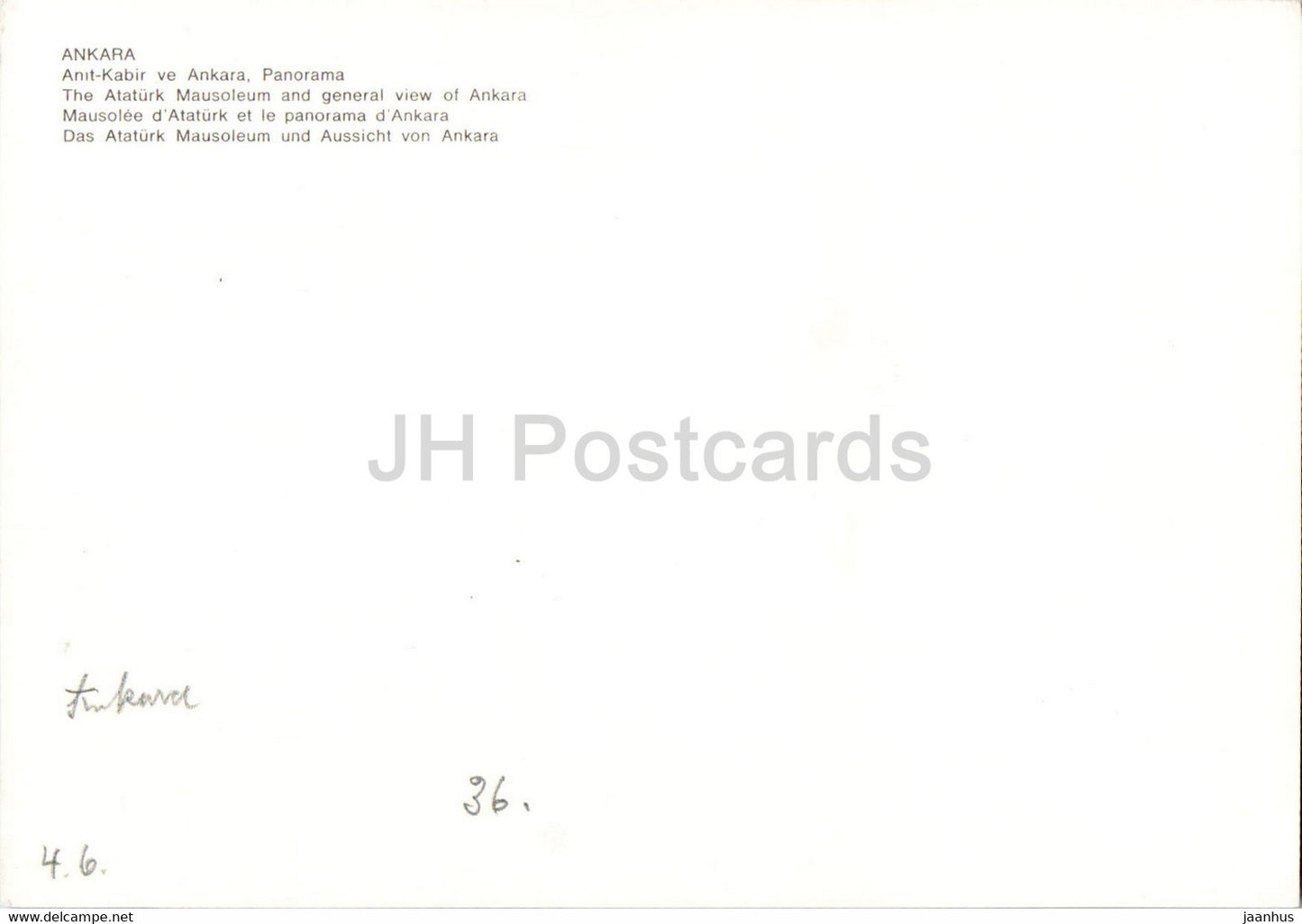 Ankara - The Ataturk Mausoleum and general view of Ankara - Turkey - used