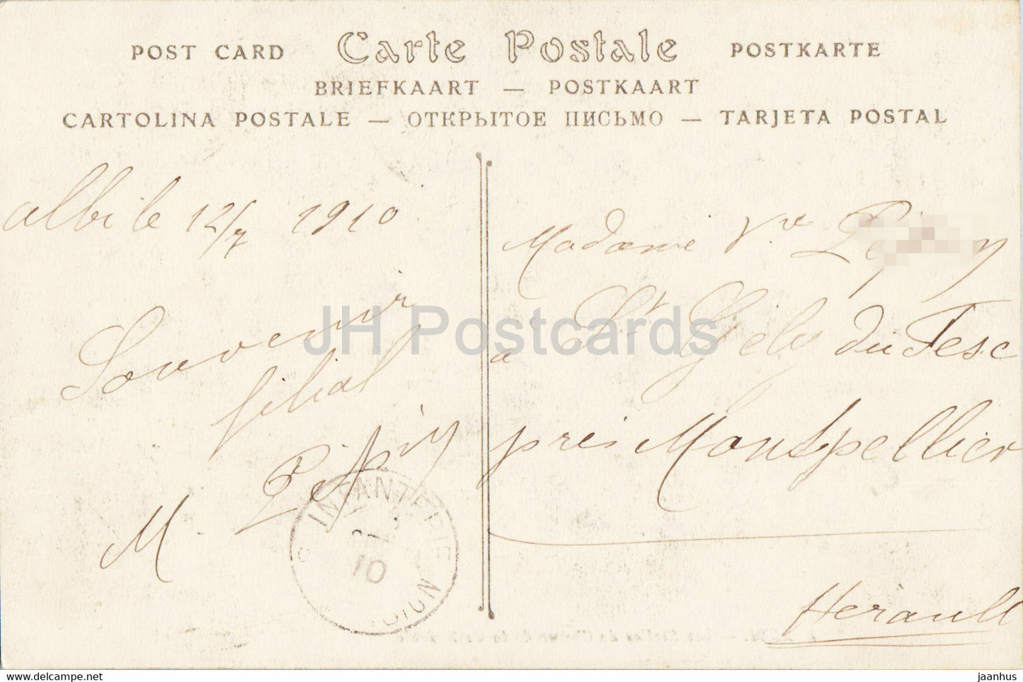 Albi - Les Stalles du Choeur de la Cathedrale - cathedral - 9 - old postcard - 1910 - France - used