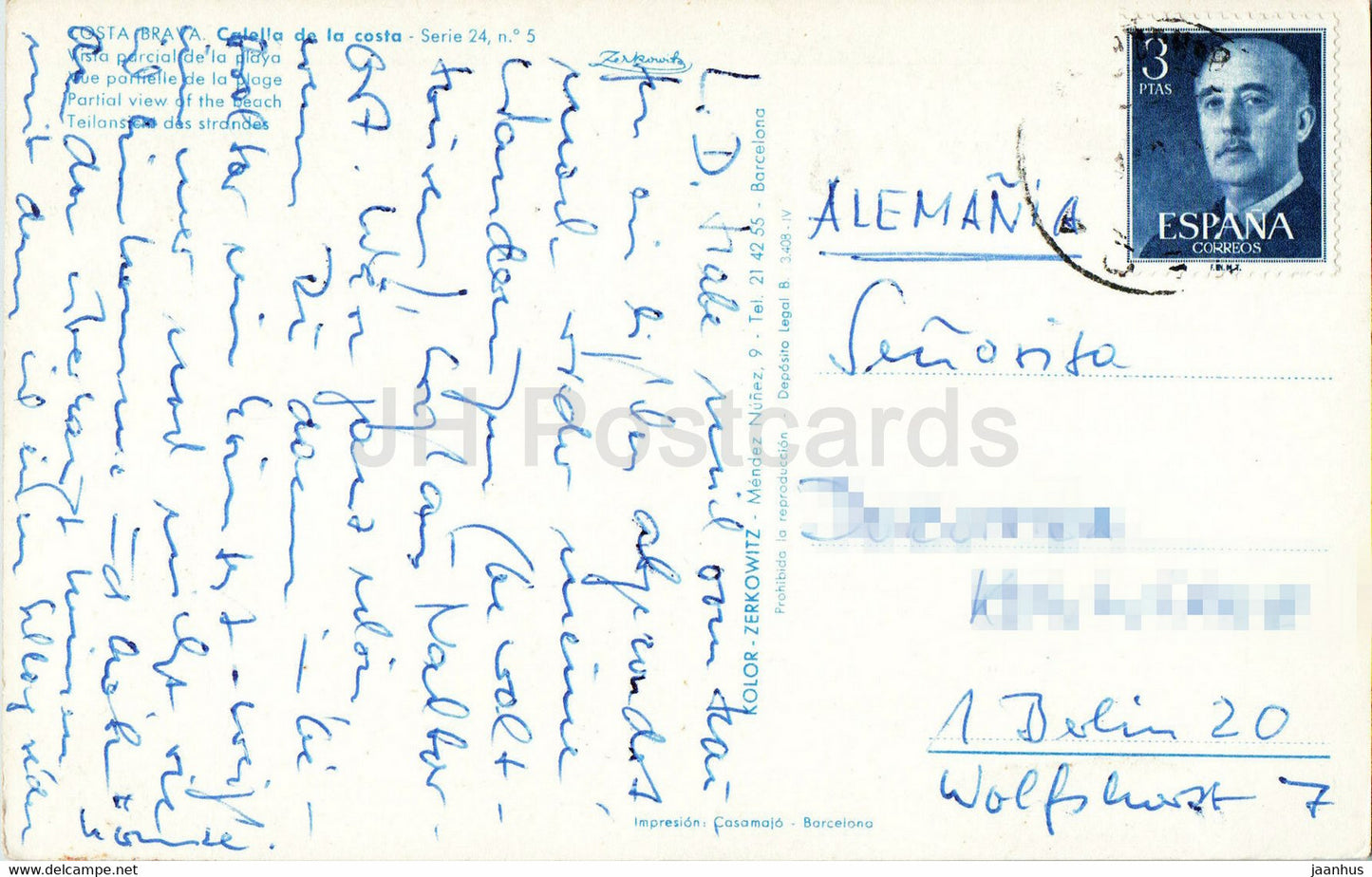 Costa Brava - Calella de la Costa - Vista parcial de la playa - 5 - Spain - used