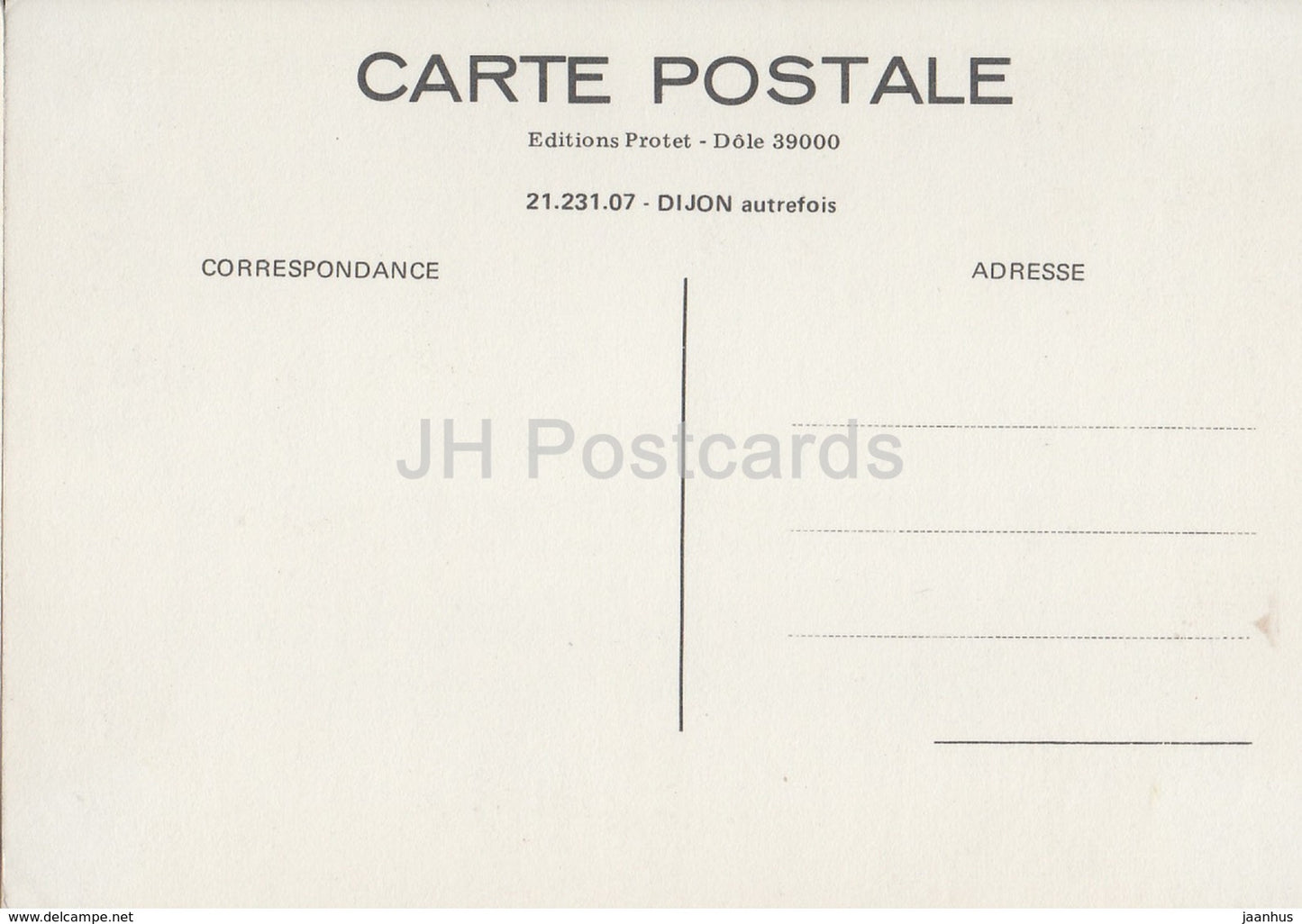 Dijon - Le Parc - Contre-allee - park - REPRODUCTION - France - unused