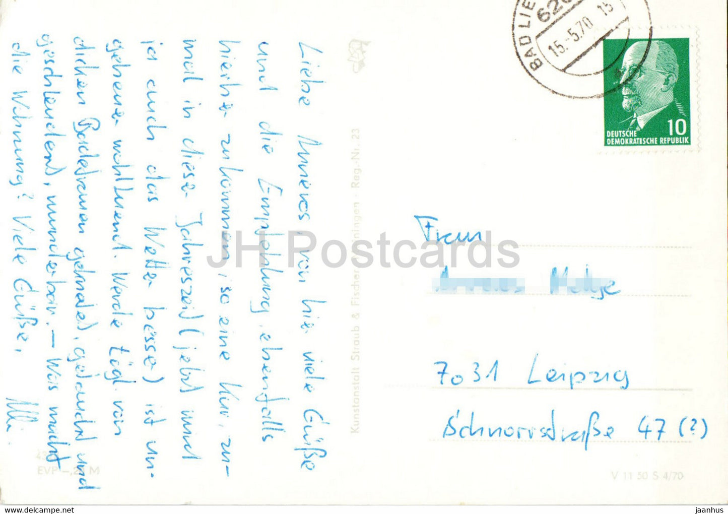 Bad Liebenstein - Kurhaus - Burgruine - Morgentor - Wandelhalle - alte Postkarte - 1970 - Deutschland DDR - unbenutzt