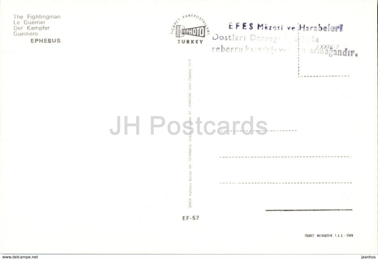 Ephèse - The Fightingman - Fighter - monde antique - Photo - Turquie - inutilisé