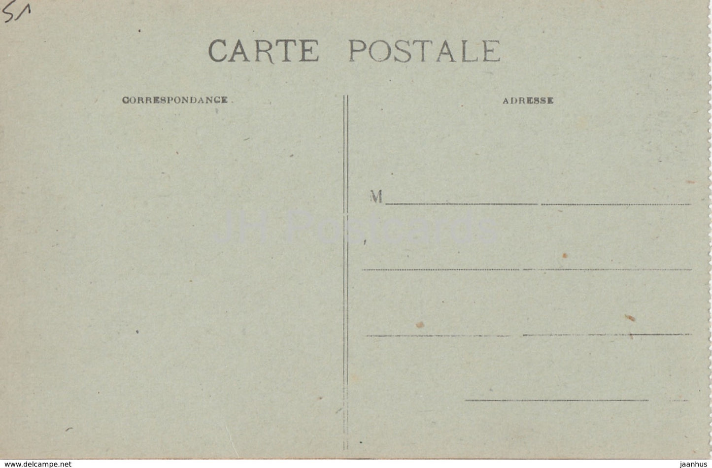 Sainte Menehould - L'Escalier du Chateau - old postcard - France - unused