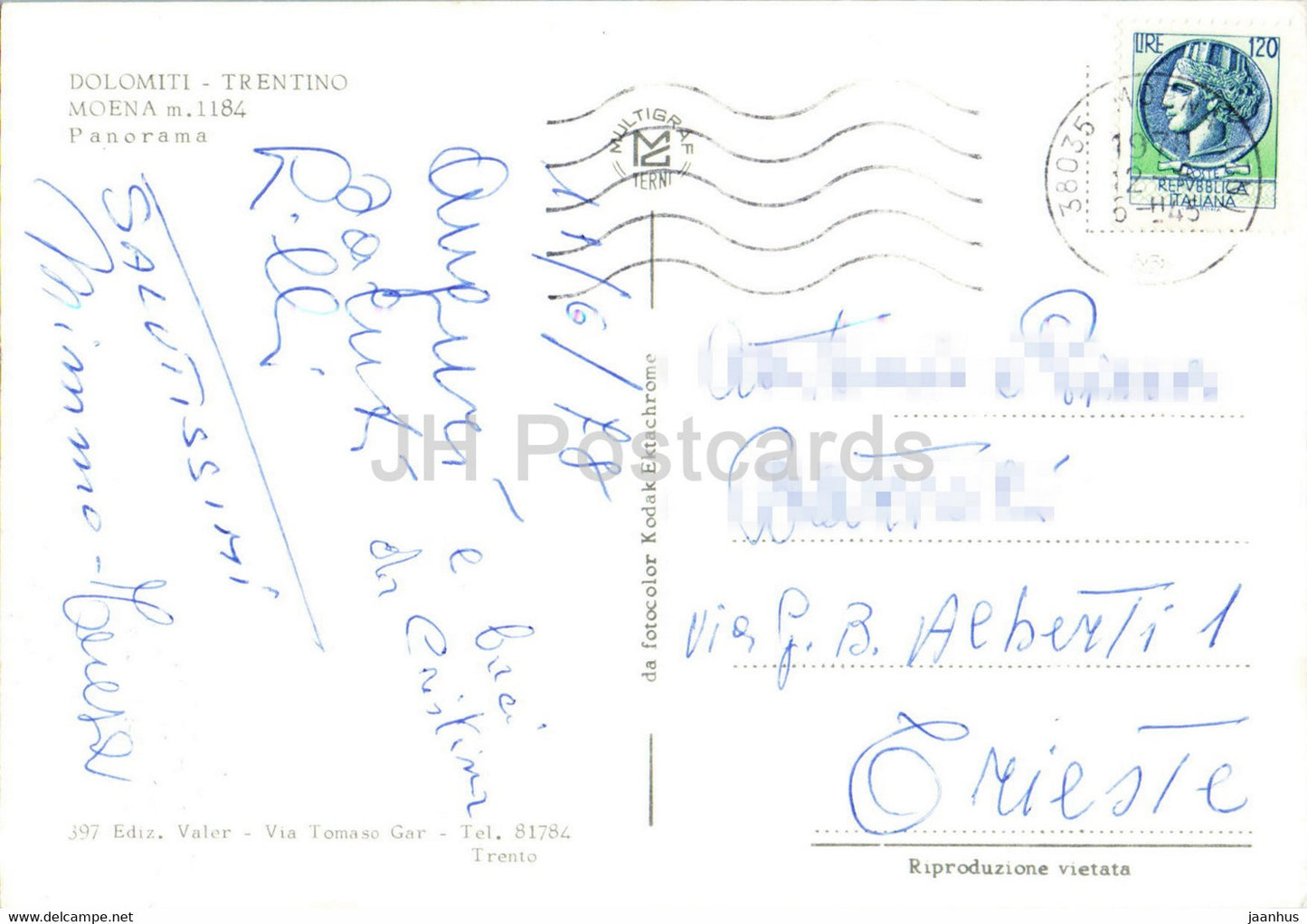 Trentino - Dolomiti - Moena 1184 m - Italy - used