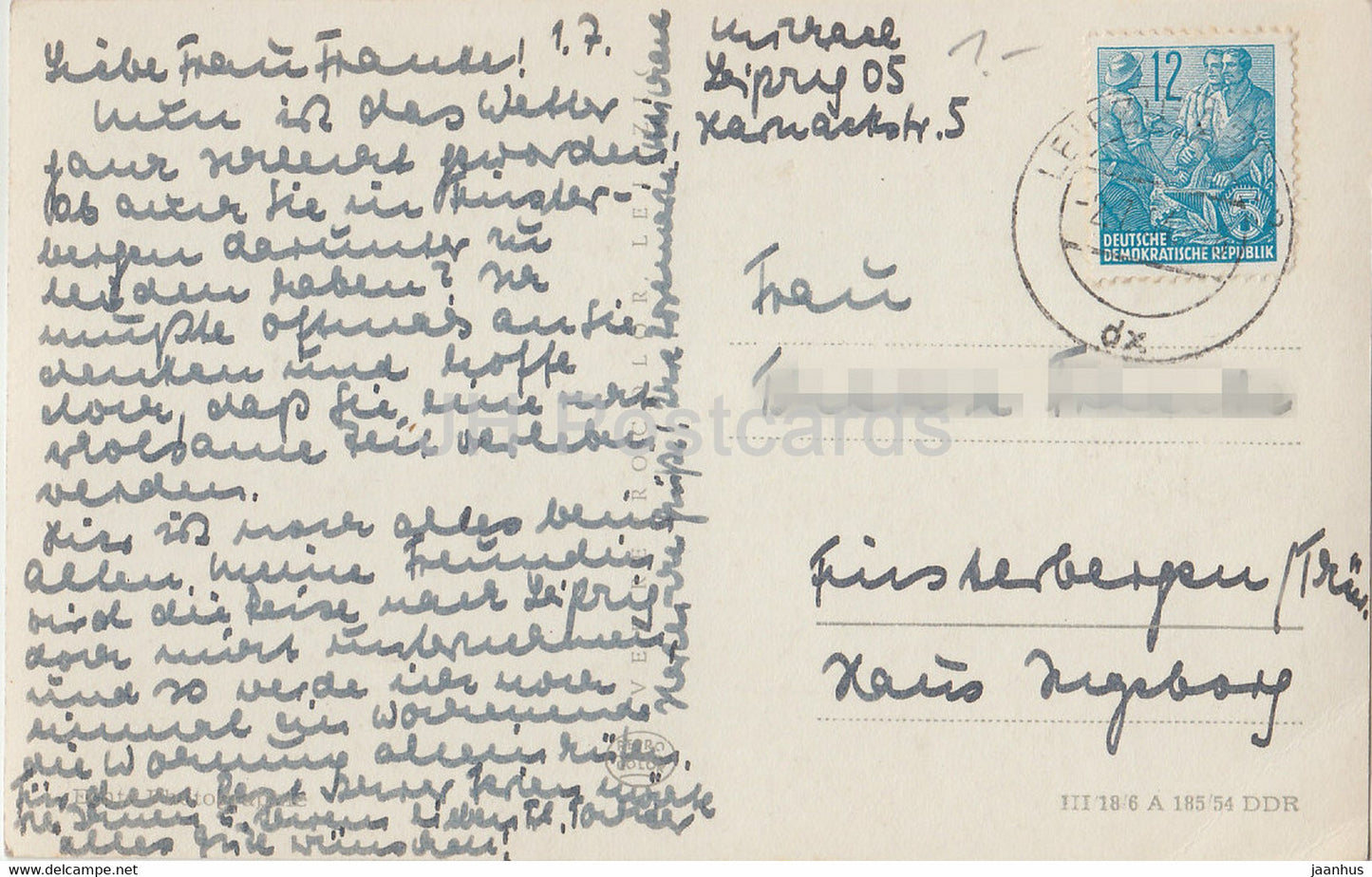 Messestadt Leipzig - Neues Rathaus - Straßenbahn - Deutschland DDR - gebraucht