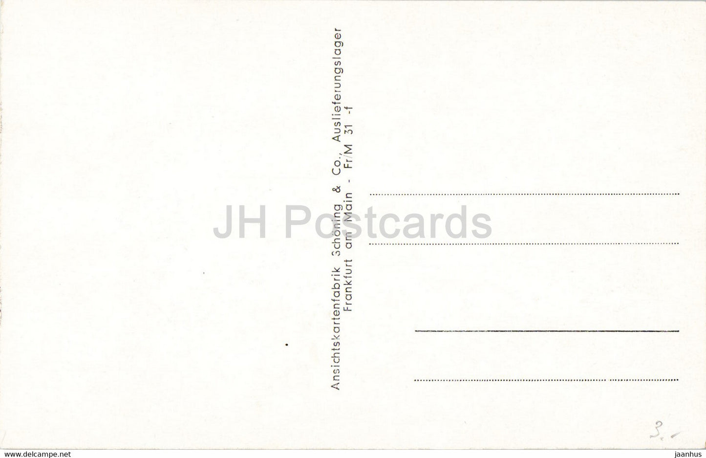 Frankfurt am Main - Romerberg und Gerechtigkeitsbrunnen - Germany - unused