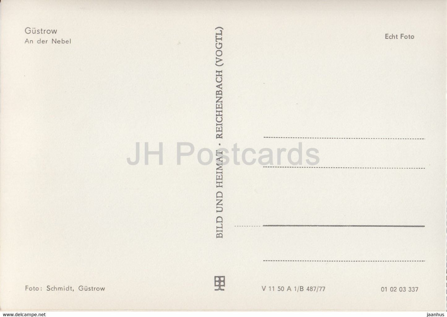 Gustrow - An der Nebel - Germany - unused