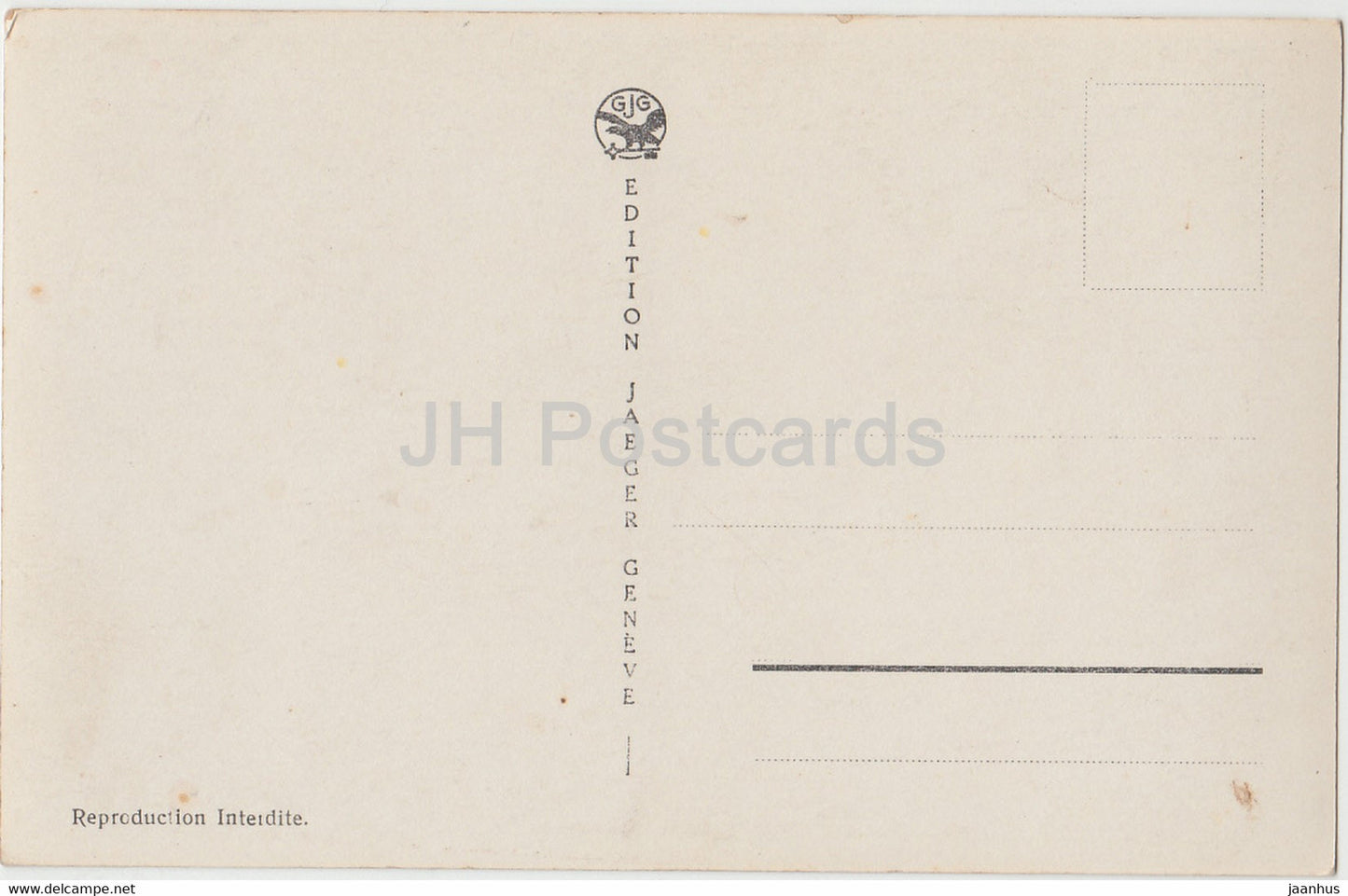 Hospice du Grand St Bernard - Réception du Général Bonaparte - cheval - chien - 3557 - carte postale ancienne - Suisse - inutilisée