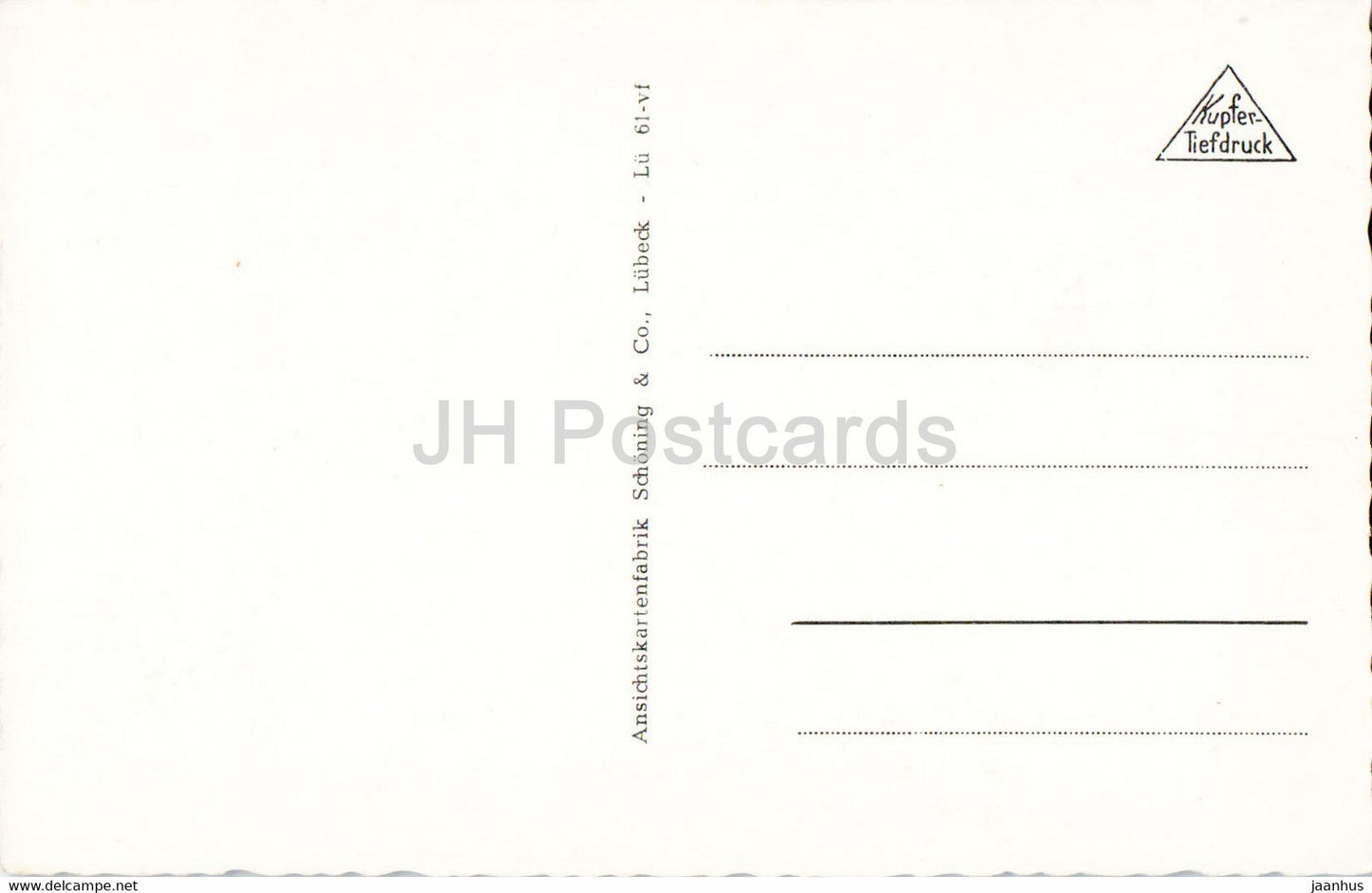 Lübeck - Rathaustreppe - alte Postkarte - Deutschland - unbenutzt