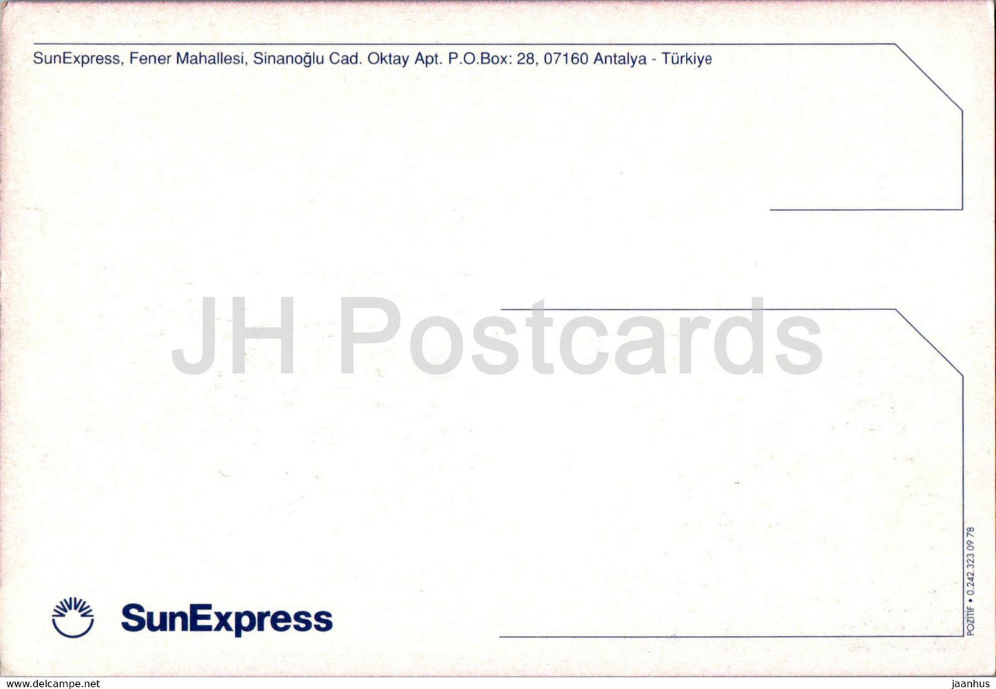 Antalya - Sun Express - avion - avion - Turquie - inutilisé