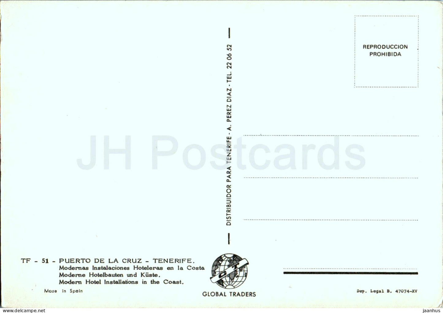 Puerto de la Cruz - Tenerife - Modern Hotel Installations in the Coast - 51 - Spain - unused