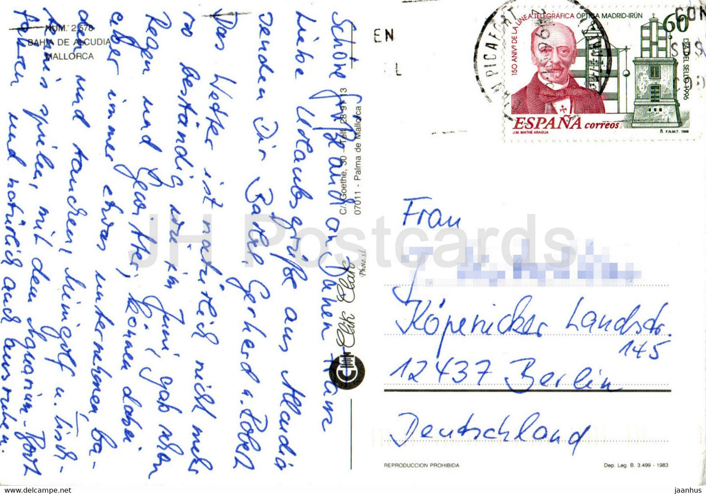 Bahia de Alcudia - map - multiview - 2578 - Mallorca - Spain - used