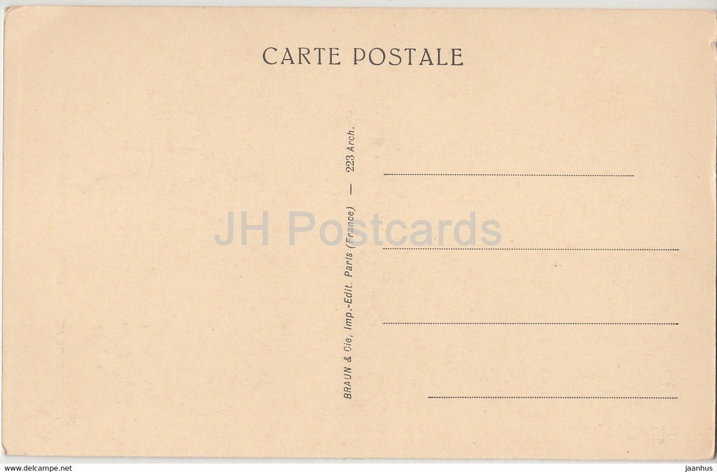 Amiens - La Cathedrale - Facade - Moyen Age - cathedral - old postcard - France - unused