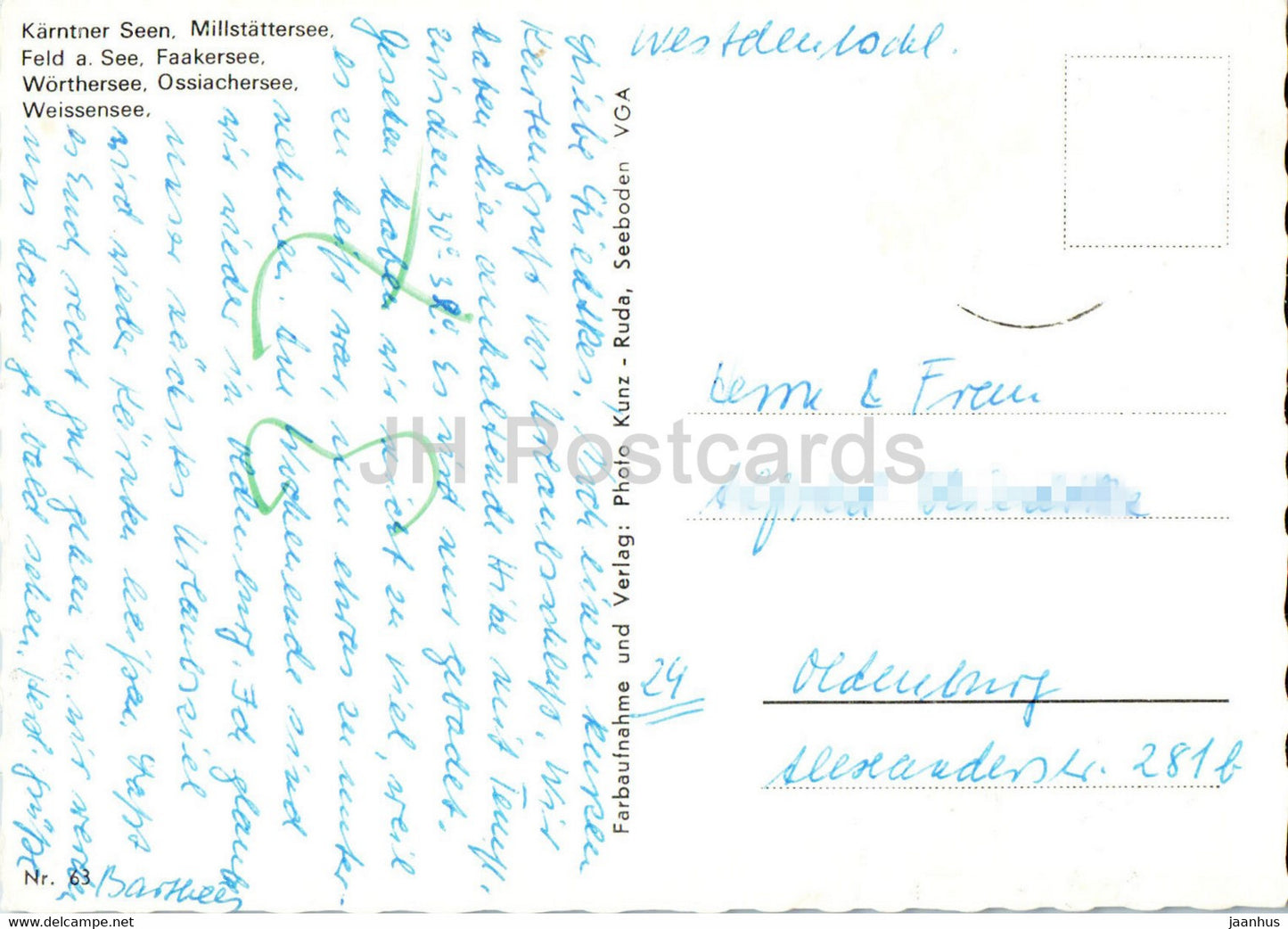 Karntner Seen - Millstattersee - Faakersee - Worthersee - Ossiachersee - Weissensee - Austria - used