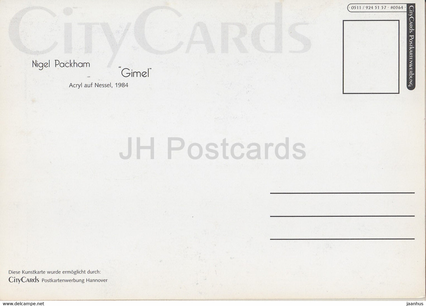 Gemälde von Nigel Packham – Gimel – Kamel – Englische Kunst – Deutschland – unbenutzt