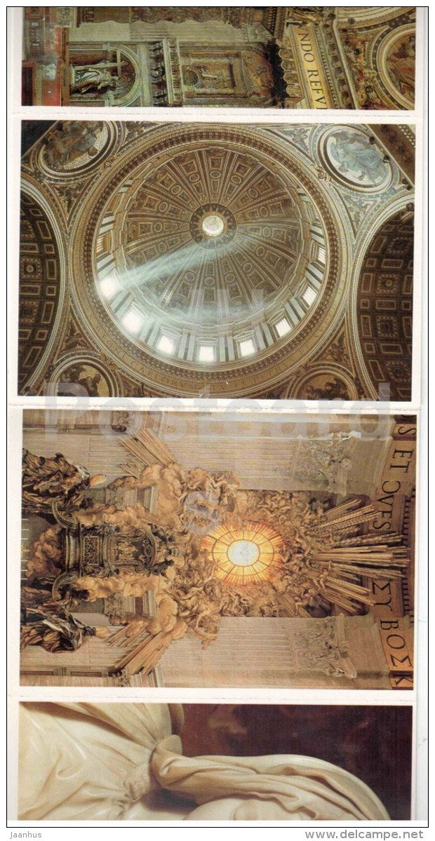 set of 18 postcards - leporello - Vatican - Italy - unused - JH Postcards