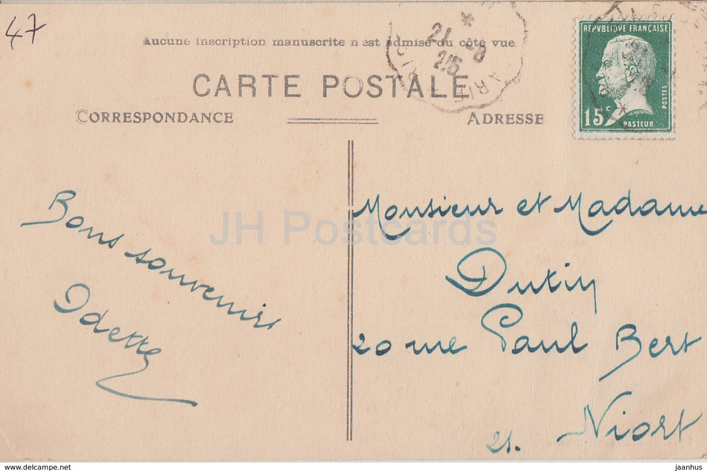 Lavardac - Le Chatelet - castle - 34 - old postcard - 1926 - France - used