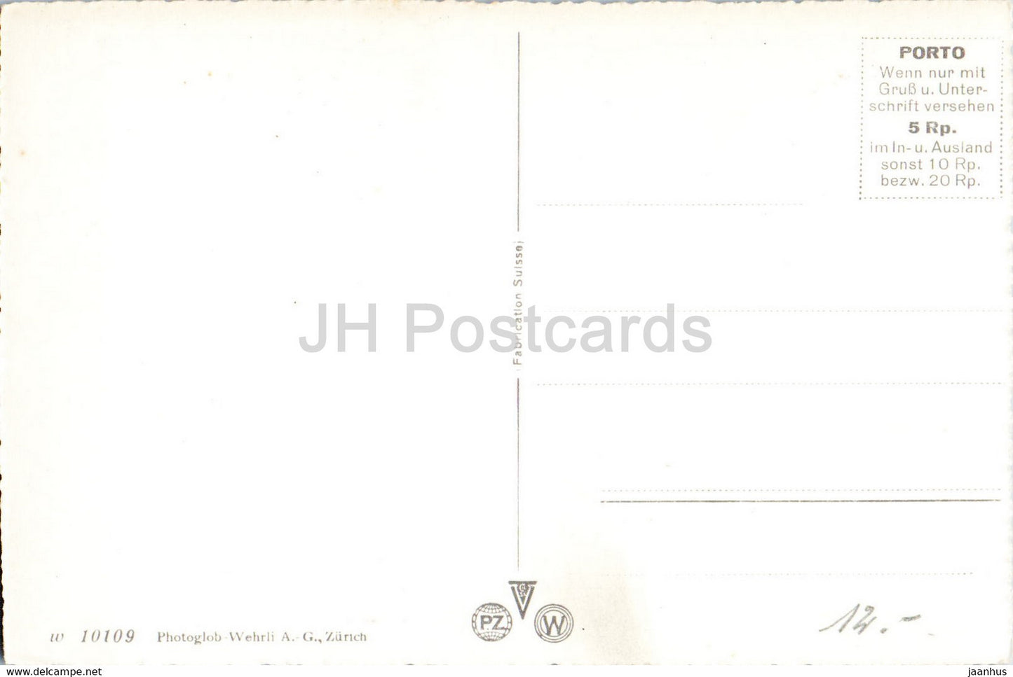 Andermatt - 10109 - carte postale ancienne - Suisse - inutilisée