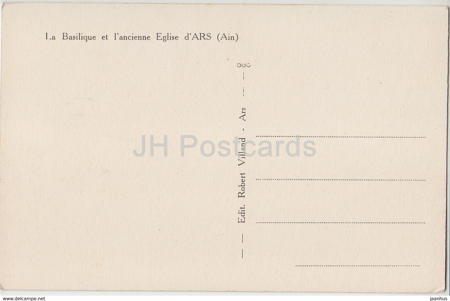 La Basilique et l'ancienne Eglise d'Ars - Kathedrale - alte Postkarte - Frankreich - unbenutzt