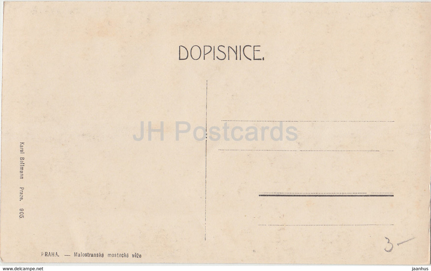 Praha - Prague - Malostranske mostecke veze - old postcard - Czech Republic - unused