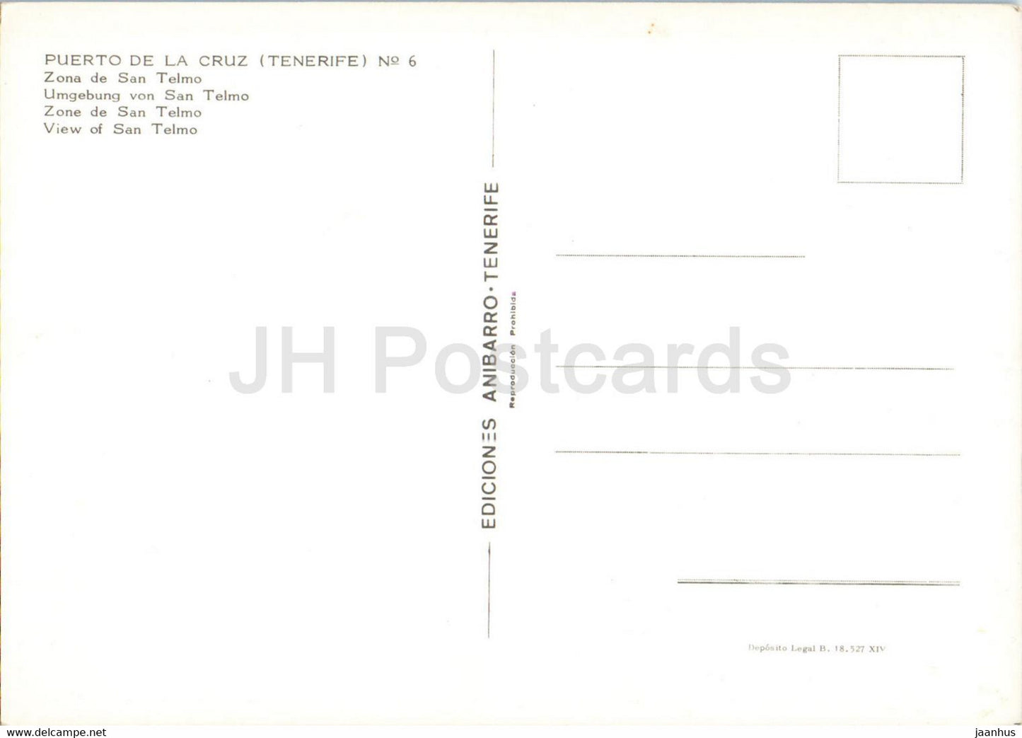 Puerto de la Cruz - Zona de San Telmo - Tenerife - 6 - Spain - unused