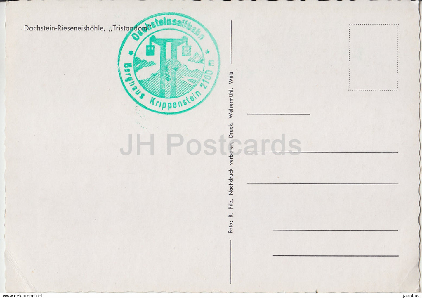 Dachstein Rieseneishohle Tristandom - Austria - unused