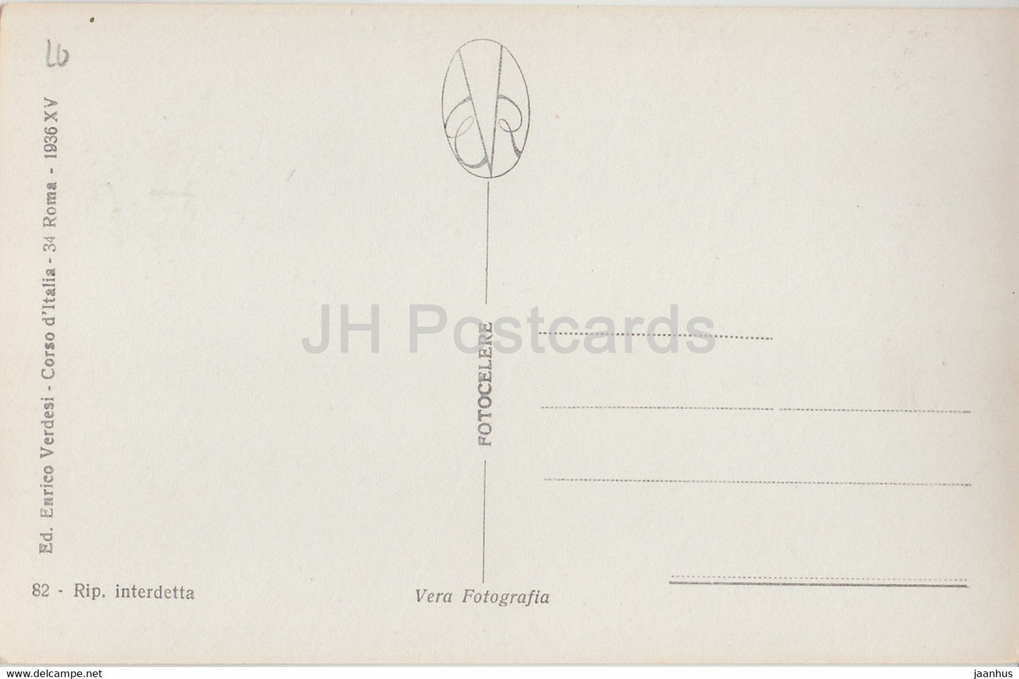 Roma - Rom - Piazza di Spagna - Trinita dei Monti - alte Postkarte - Italien - unbenutzt