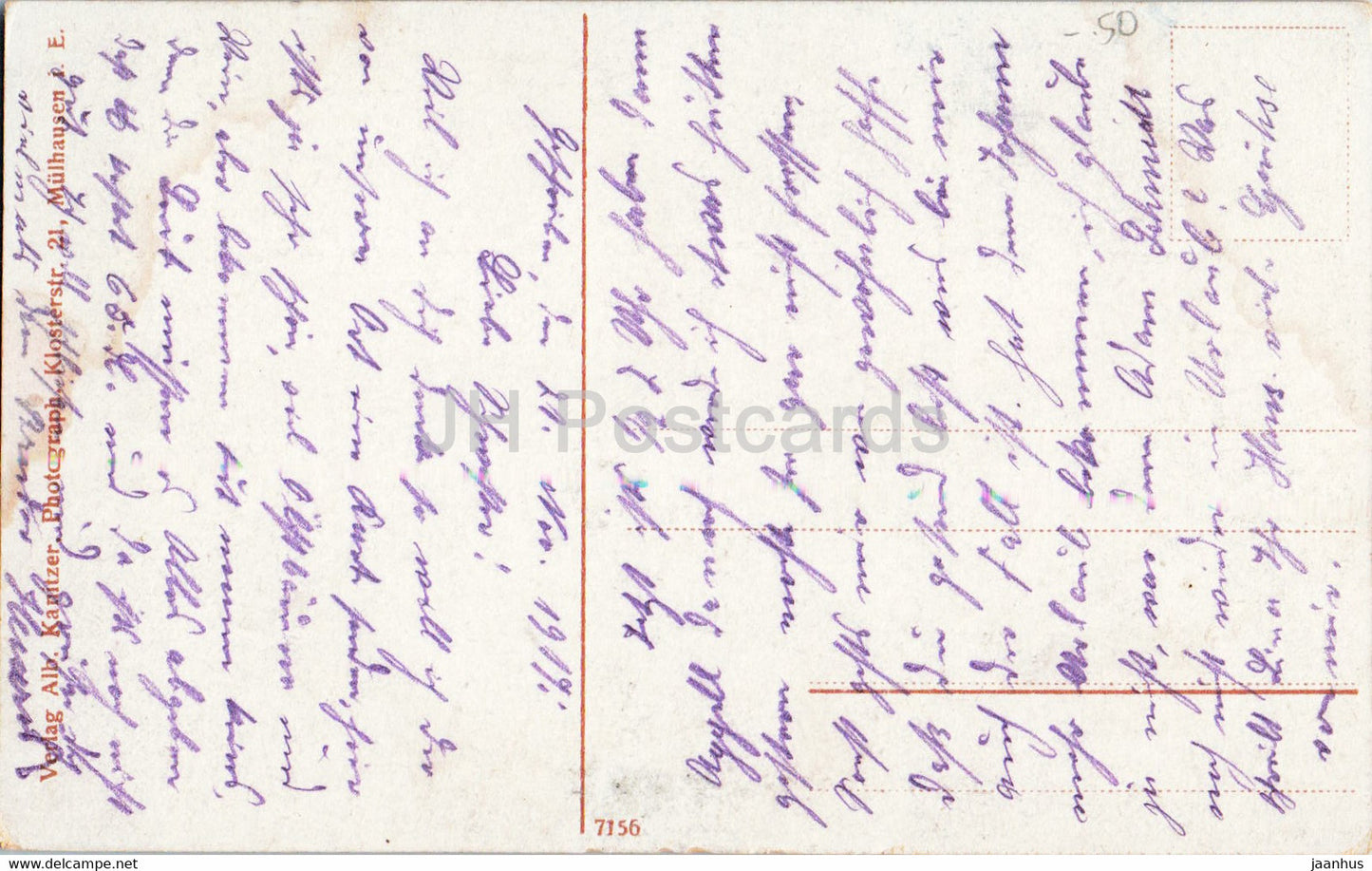 Rixheim Ob Els Total - 7156 - carte postale ancienne - 1919 - France - occasion