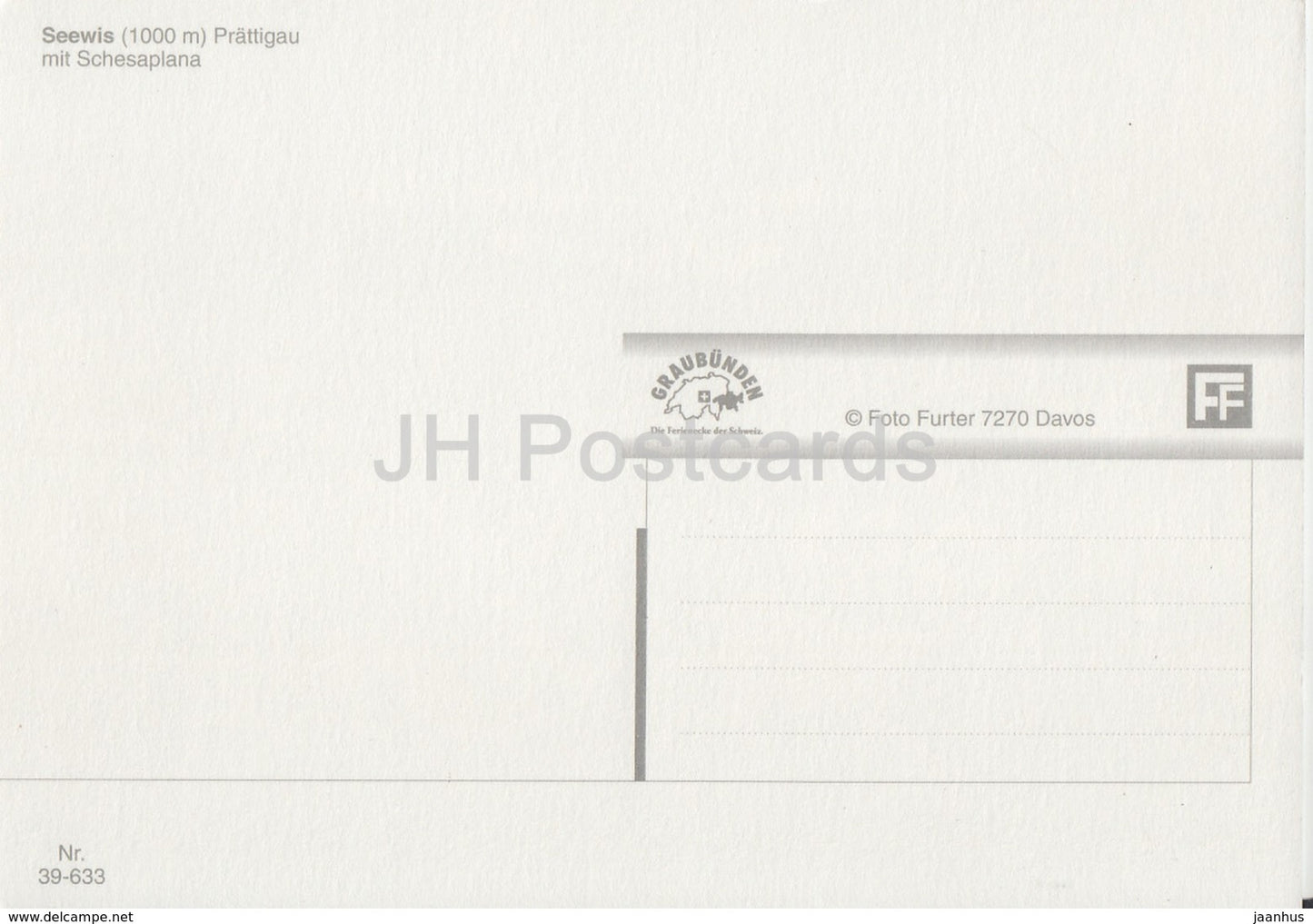 Seewis im Prattigau 1000 m - Schesaplana - Switzerland - unused
