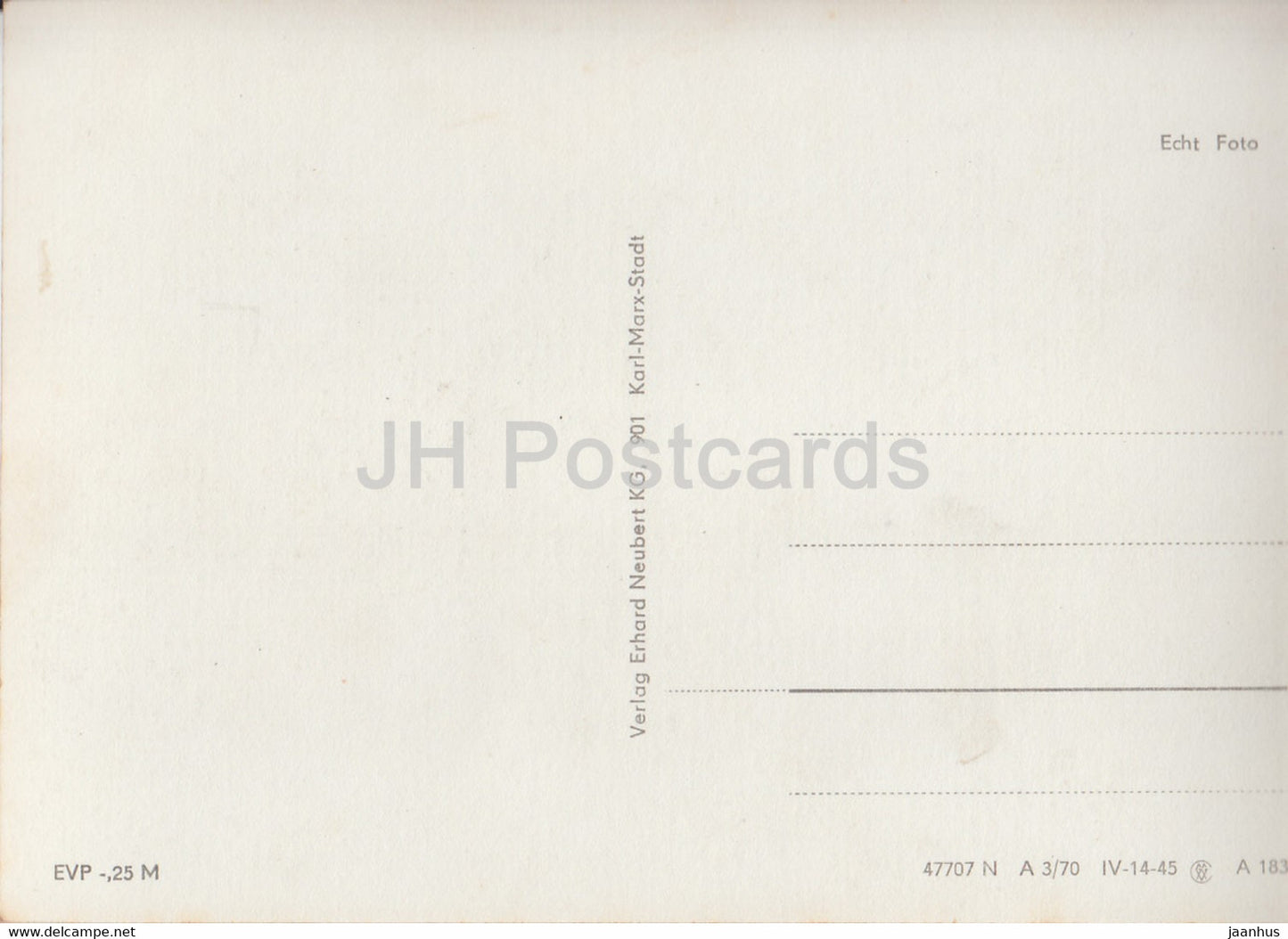 Karl Marx Stadt - Chemnitz - Pelzmuhle - Germany DDR - unused