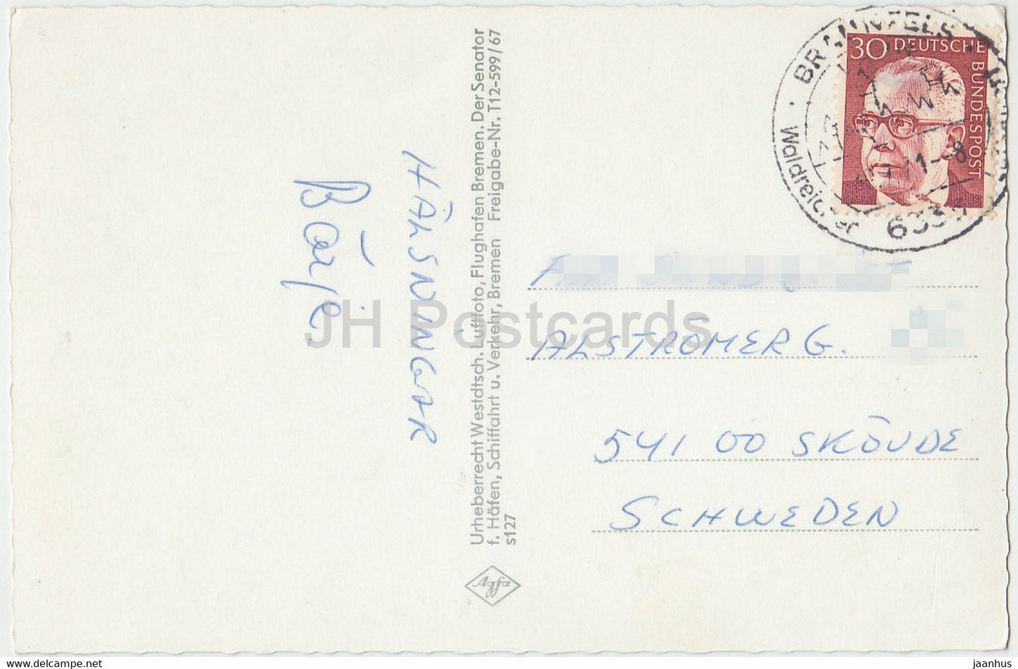 Bremen Fliegeraufnahme Flughafen Bremen - Germany - used