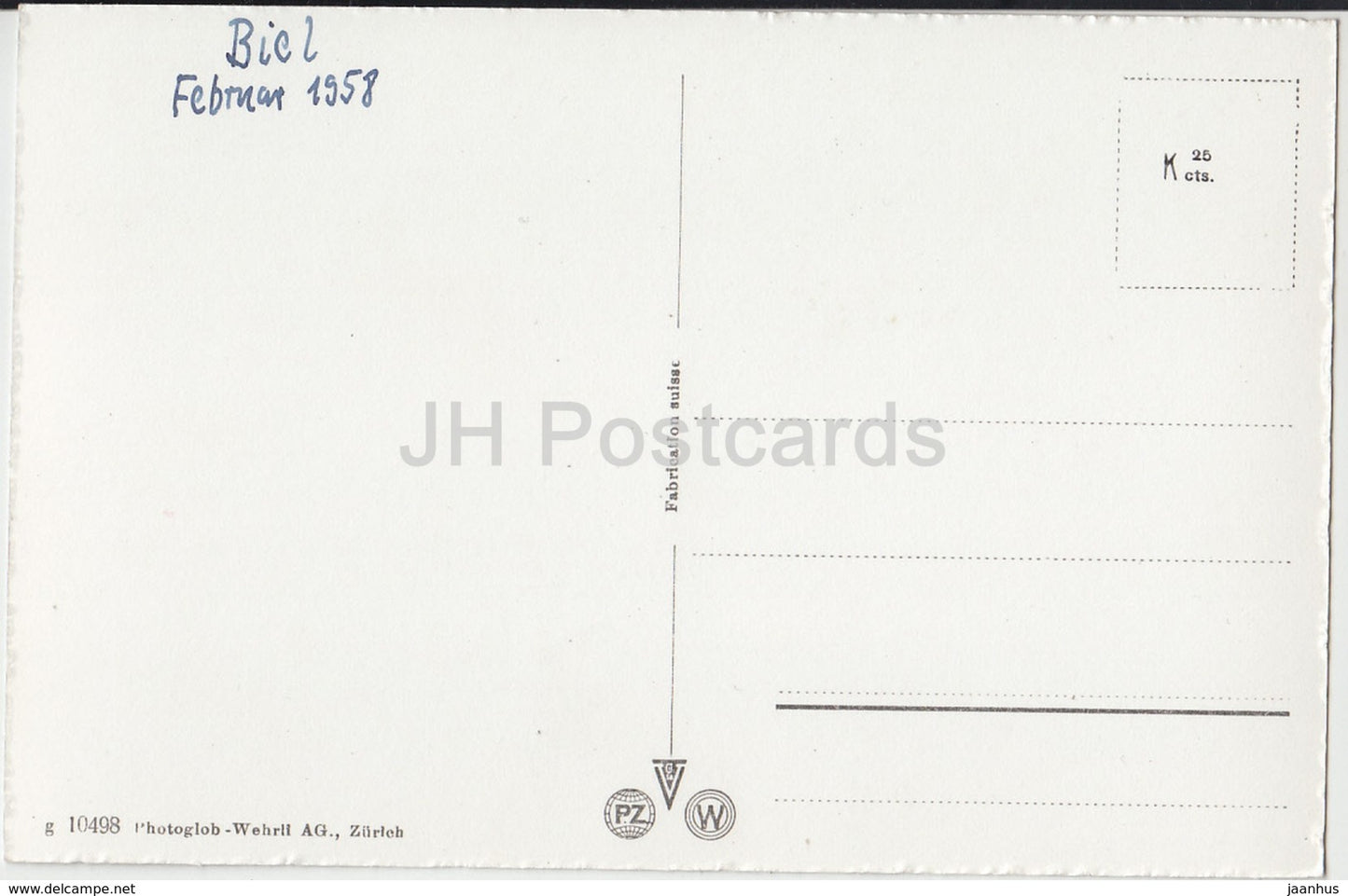 Biel - Bienne - Funiculaire de Macolin - funiculaire - 10498 - Suisse - 1958 - occasion