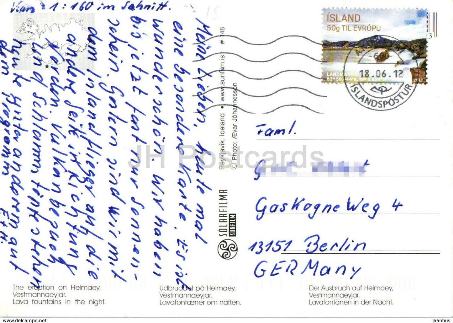 The eruption of Heimaey - Vestmannaeyjar - volcano - 2012 - Iceland - used