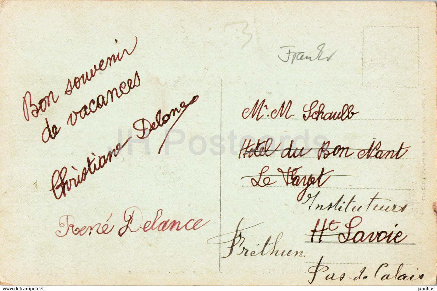 Montreuil sur Mer - Collège Sainte Austreberthe - 43 - carte postale ancienne - France - occasion