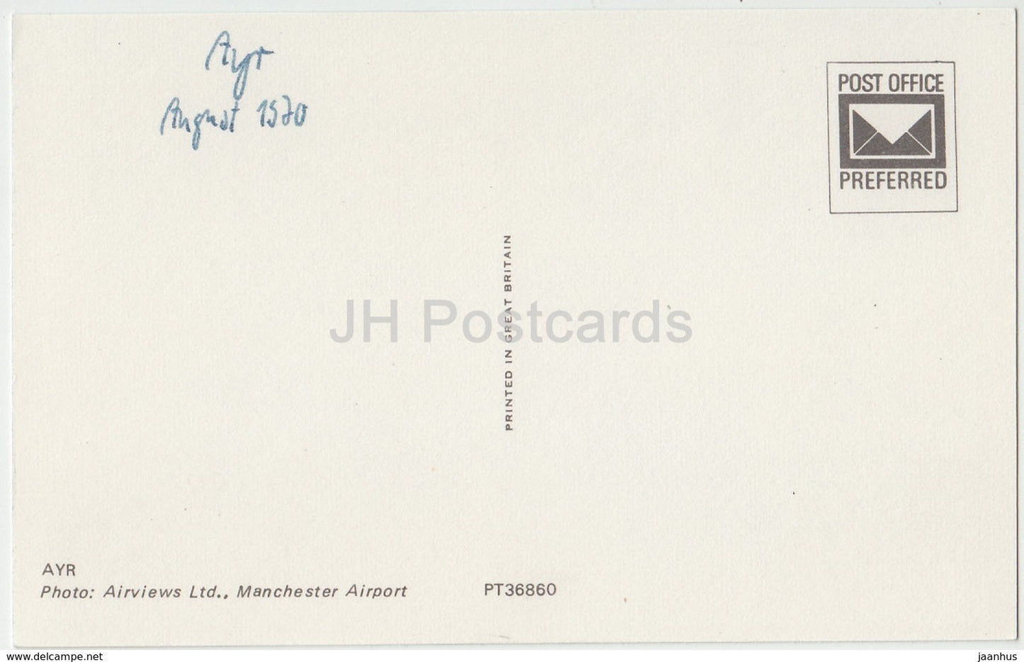 Ayr - aerial view - PT36860 - 1970 - United Kingdom - Scotland - used