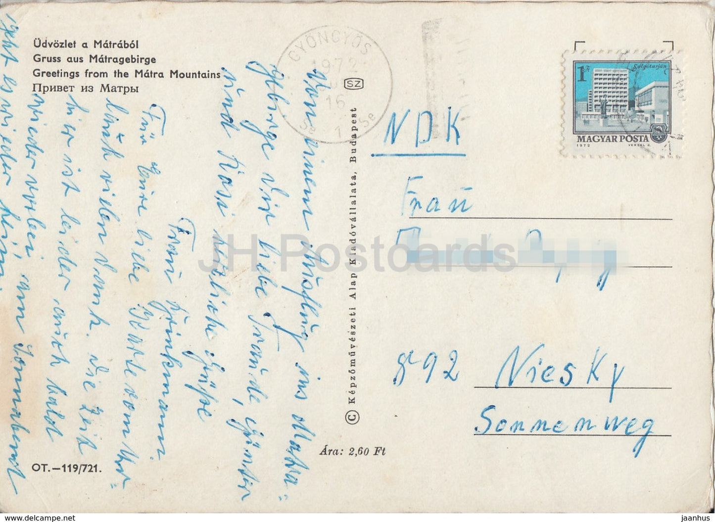 Matrabol - Matra mountains - hotel - multiview - 1972 - Hungary - used