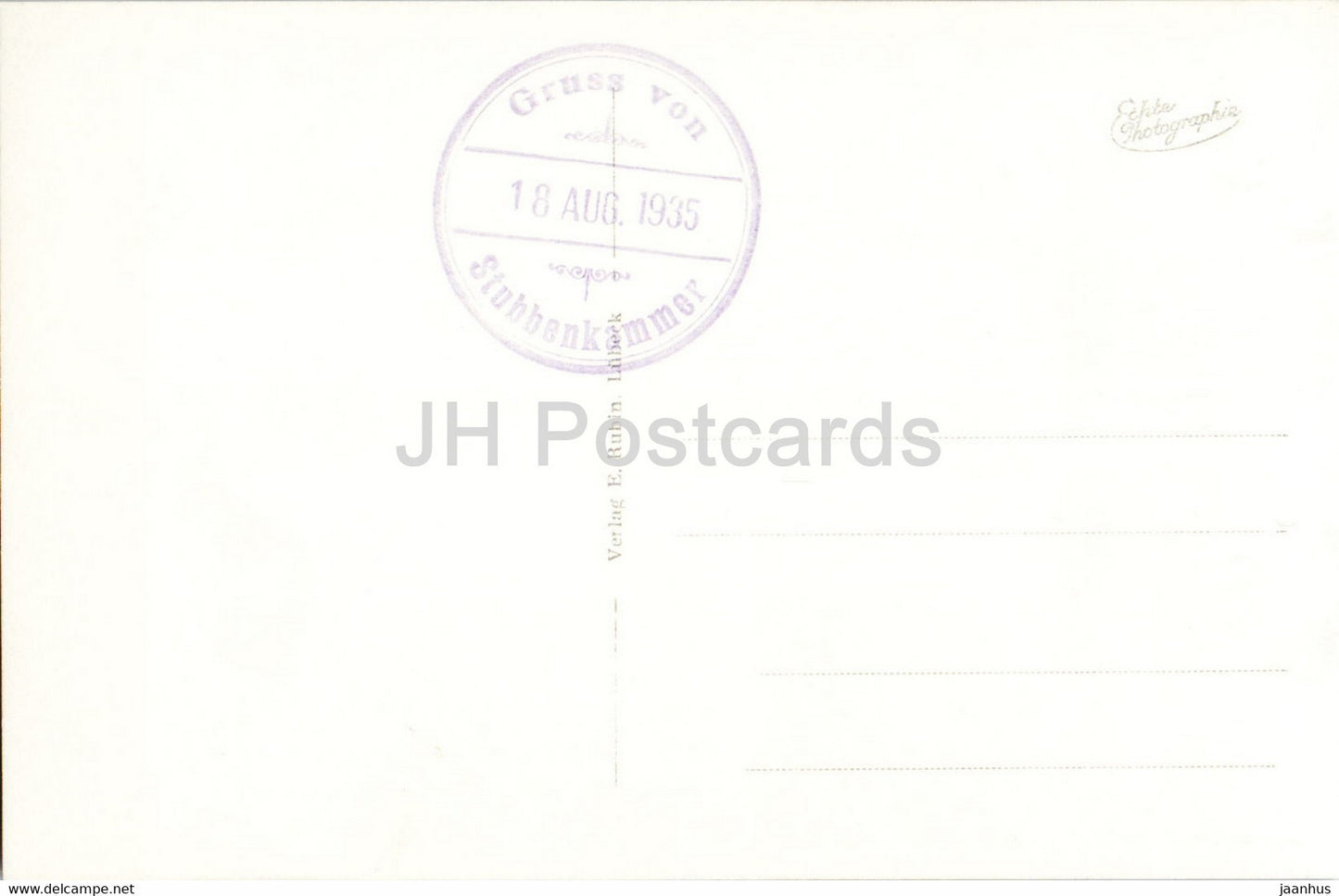 Insel Rugen - Stubbenkammer - Am Hertha See - 1935 - carte postale ancienne - Allemagne - inutilisée