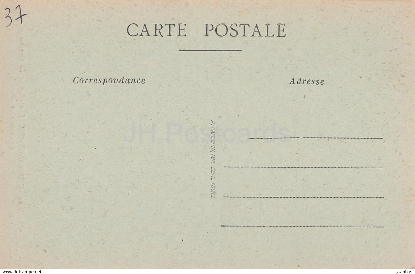 Chenonceaux - Le Chateau - Le Puits - castle - old postcard - France - unused