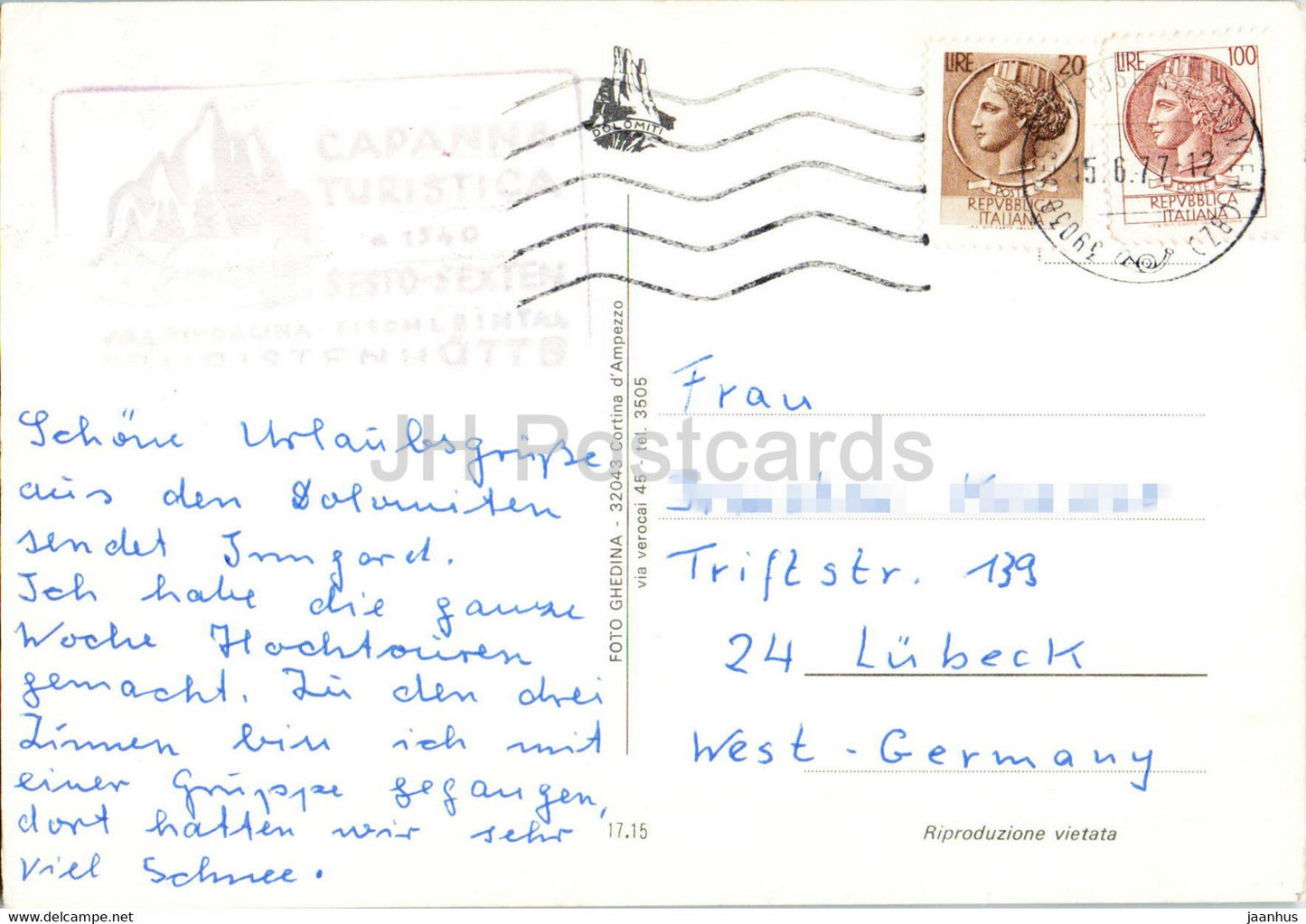 Fondo val Fiscalina - Fischleinboden - multiview - mountaineer - 1977 - Italy - used