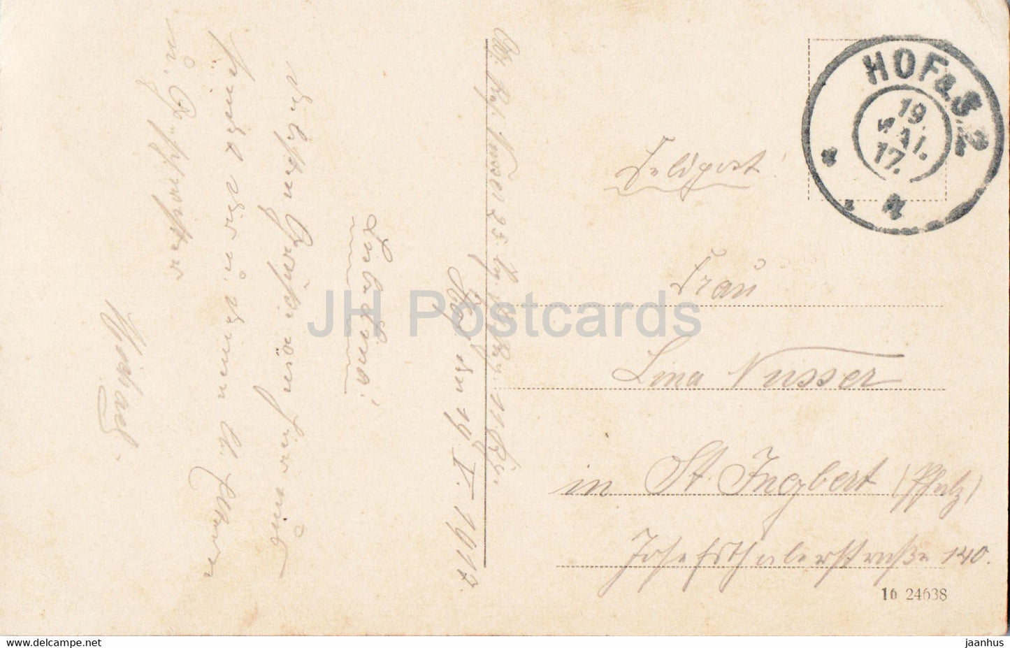 Hof i B - Feldpost - Militärpost - 1917 - alte Postkarte - Deutschland - gebraucht