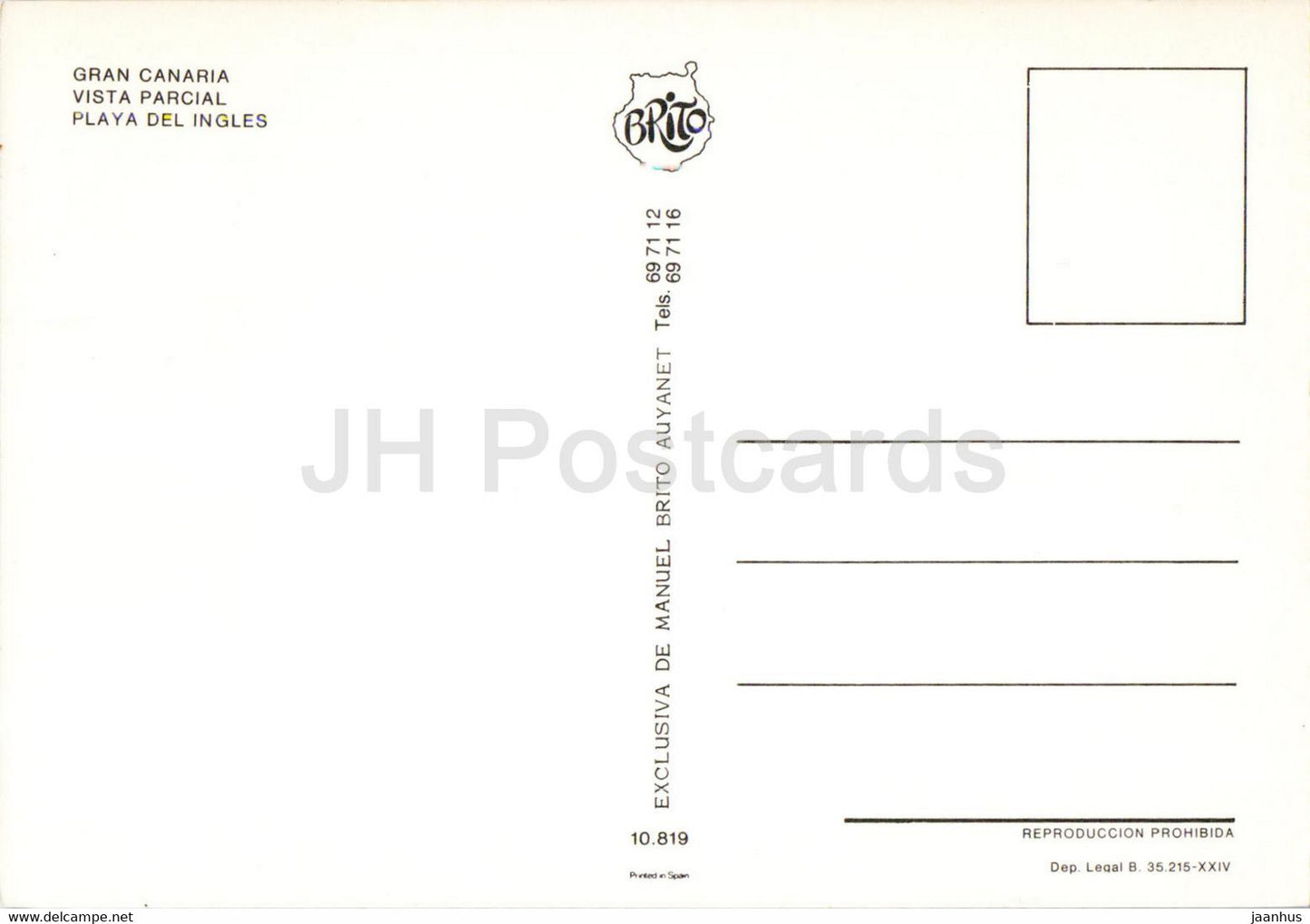 Gran Canaria - Vista Parcial - Playa del Ingles - plage - Espagne - inutilisé