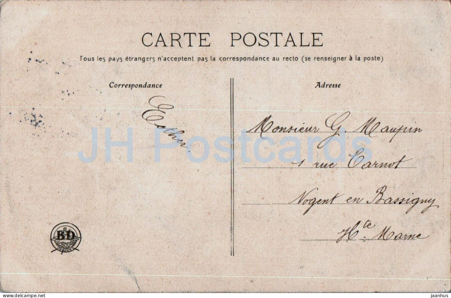 Chaumont - Präfektur de la Haute Marne - alte Postkarte - 1905 - Frankreich - gebraucht