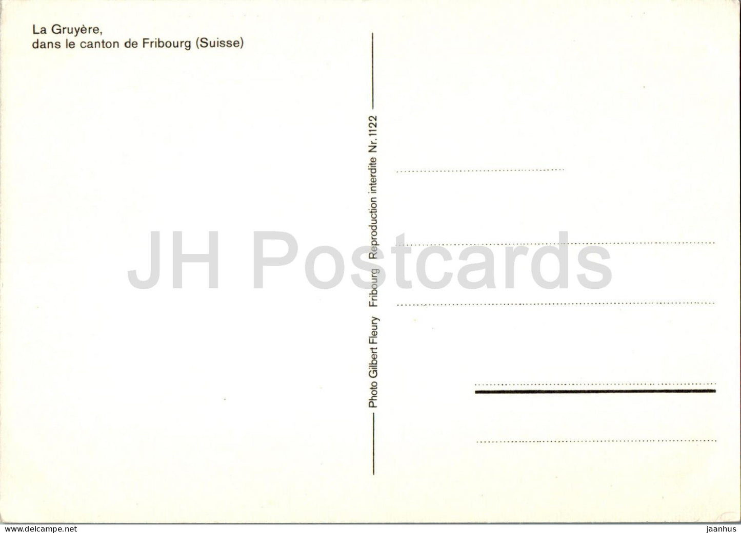 La Gruyère - dans le canton de Fribourg - multiview - 1122 - Suisse - inutilisé