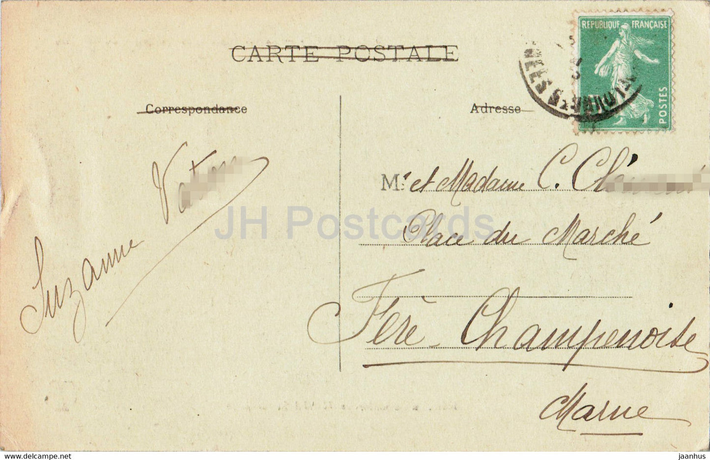 Lourdes - La Basilique et la Montagne du Calvaire - 6 - old postcard - France - used