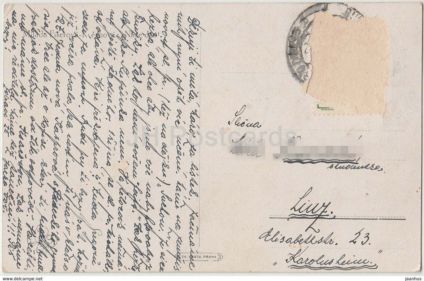 Garçon et fille - illustration de MFK - République tchèque - occasion