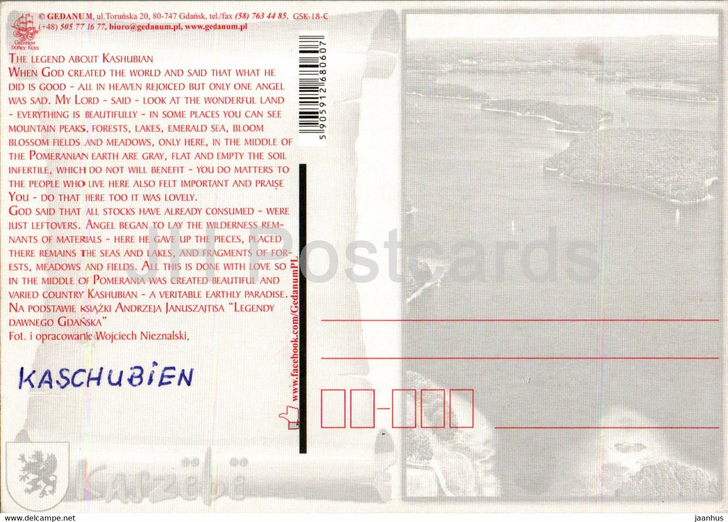 Kaszebe - Kaschubien - Legend about Kashubian - Poland - used